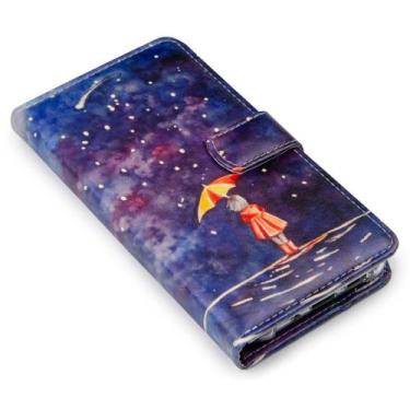 Imagem de Capa Carteira Estampada Cute Umbrella E163 Para Iphone 15 Pro Max 6.7 