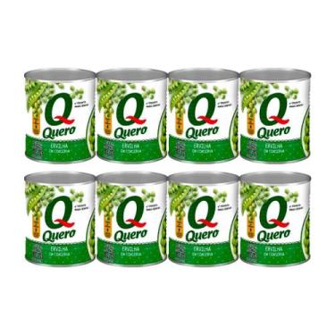Imagem de Ervilha em Conserva Lata 170g Quero - Kit com 8 Latas