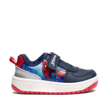 Imagem de Tênis Infantil Marvel Homem Aranha Ilustração Marinho/Prata, Marinho, 
