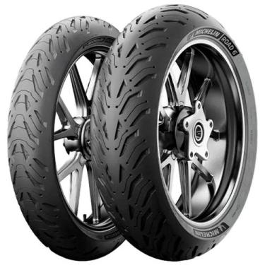 Imagem de Kit Pneu Michelin 120/70 ZR17 + 180/55 ZR17 73W ROAD 6