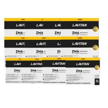Imagem de Kit 12 Suplemento Lavitan ZMA Performance 30 Comp Cimed