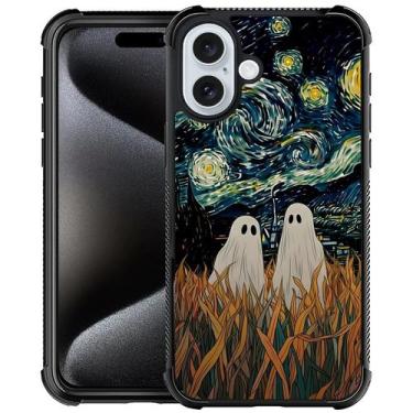 Imagem de Capa Goodsprout para iPhone 16 Ghost Starry Sky TPU Glass