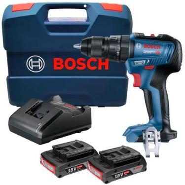 Imagem de Parafusadeira Furadeira Impacto GSB 18V-50 Bosch 2 Baterias e Maleta