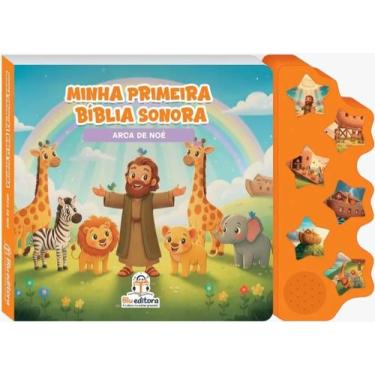 Imagem de Minha Primeira Bíblia Sonora Arca de Noé  Livro Infantil com Som Inter