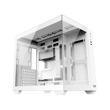 Imagem de Gabinete Gamer Redragon Wideload Lite, Mid Tower, ATX e M-ATX, Lateral e Frontal em Vid...