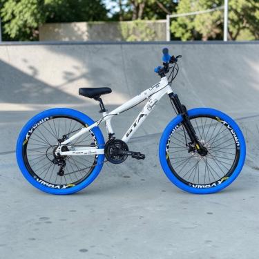 Imagem de Bicicleta 26 Gta Rebel Freeride Dh Cor Laranja 21v Freio A Disco Aros Vmaxx Pneu Flame...