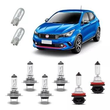 Imagem de Kit Lâmpadas Reposição Halogena Fiat Argo Cronos - TIGER