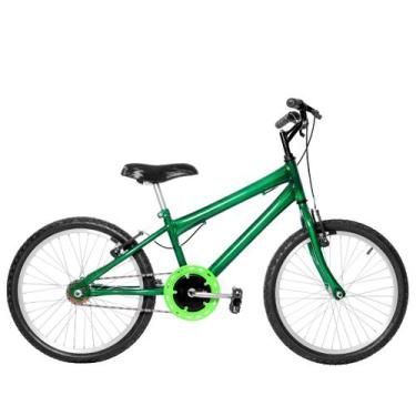 Imagem de Bicicleta Infantil Masculina Aro 20 Alumínio Natural - FlexBikes, Verd