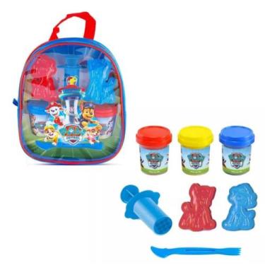 Imagem de Mochila Patrulha Canina Com 3 Potes De Massinha 3 Acessorios - Sunny