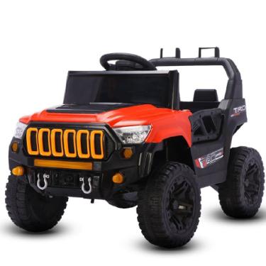 Imagem de Jipe Elétrico Infantil Titan XR 12V com Luz de LED e Entrada USB Vermelho Bang Toys