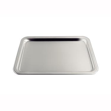 Imagem de Bandeja Retangular Profissional Buena 61712481 para Servir em Aço Inox Fosco 49x33cm Inox Tramontina