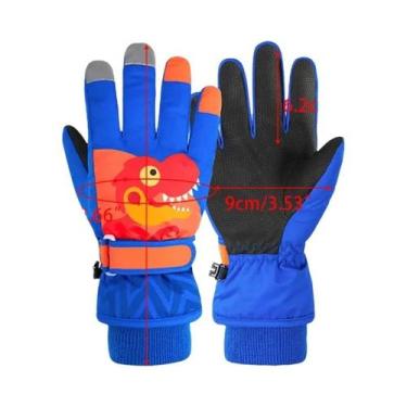 Imagem de Luvas De Inverno Para Bebês Em Fleece Coral Impermeáveis Para Esqui E 