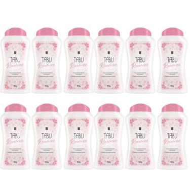 Imagem de Kit 12 Talco Desodorante Perfumado Tabu Romance 100G - Dana