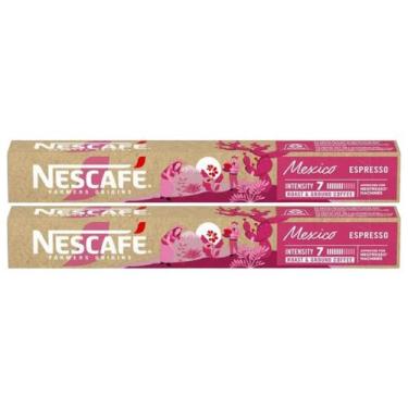 Imagem de 2x Capsula Cafe Nescafe Farmers Origins Mexico 10 Cápsulas - - Nescafé