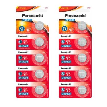 Imagem de 10 Baterias Cr2032 Panasonic (2 Cart)