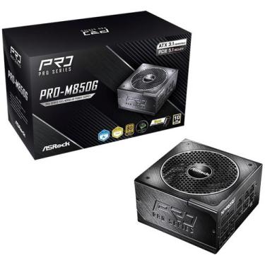 Imagem de Fonte ASRock PRO Series, 850W, 80 Plus Gold, Cybenetics Gold, Full Mod
