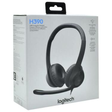 Imagem de Fone de Ouvido Logitech H390 Stereo Com Fio Preto USB