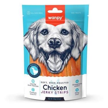 Imagem de Petisco para cachorro Wanpy Tiras de Frango 100g