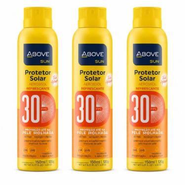 Imagem de Kit 3 Protetor Solar Above Sun FPS 30 150ml Resistente Água