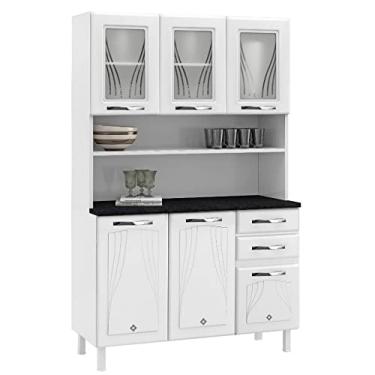 Imagem de Kit Cozinha Star 3 Portas de Vidro com 2 Gavetas Telasul