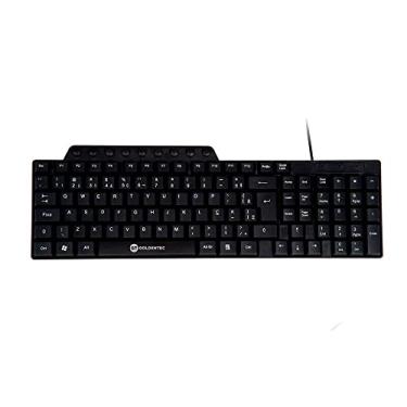Imagem de Teclado ABNT2 Com Fio USB Atalhos Multimídia ABNT2 Goldentec 105 Teclas Prova d'água