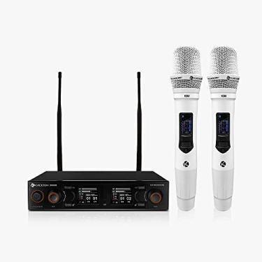 Imagem de Microfone Sem Fio Kadosh Sem Fio K-502 Branco Recarregável