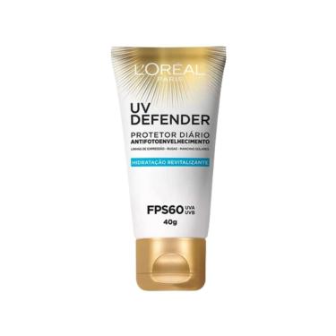 Imagem de Protetor Solar Facial L`Oréal Paris UV Defender FPS 60 Hidratação Revitalizante 40g