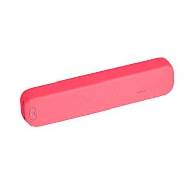 Imagem de HIOD Alto-falante Bluetooth sem fio Mini subwoofer portátil externo à prova d'água Microfone embutido 6h Playtime, vermelho