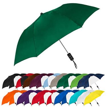 Imagem de Guarda-chuva compacto com fechamento automático STROMBERGBRAND UMBRELLAS, Hunter Green, Tamanho Único