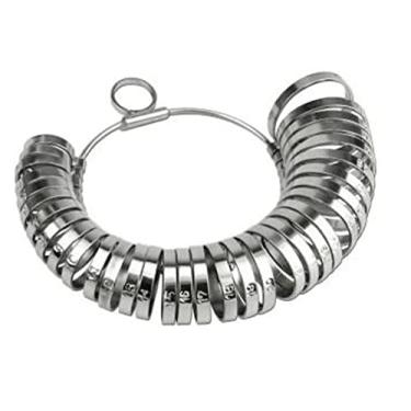 Imagem de Aneleira de Metal para medir dedos N°1 Ao N°35 - Super resistente