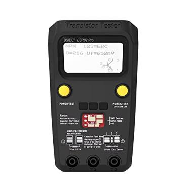 Imagem de Tingpai ESR02 Pro T nsistor Multifuncional Diodo Triodo Resistor tância Indutância MOSFET NPN PNP Triac Detector MOS com clipe de teste