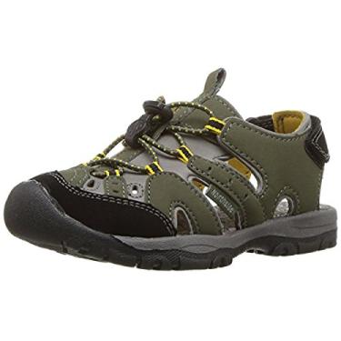 Imagem de Sandália infantil atlética de verão Burke SE Northside com bolsa impermeável e seca, Oliva, 12 Little Kid