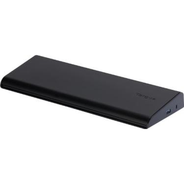 Imagem de Targus Estação de ancoragem universal para laptop de vídeo duplo com potência de carregamento, conectividade de áudio, DVI/VGA/HDMI, 2 portas USB 3.0 e 4 portas USB 2.0 para PC, Mac e Android