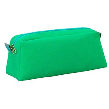 Imagem de Estojo Escolar LS Bolsas Verde com Verde Água 1 divisão - EE2146