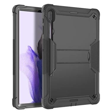 Imagem de Capa protetora para tablet Samsung Galaxy Tab S8 Plus 12,4 polegadas 2022/Tab S7 FE 12,4 polegadas 2021 e Tab S7 Plus 12,4 polegadas 2020 Capa protetora robusta e durável com suporte à prova de choque