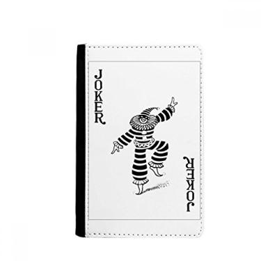 Imagem de Carteira preta Joker Baralho Padrão Passaporte Notecase Burse Carteira Cartão, Multicolor