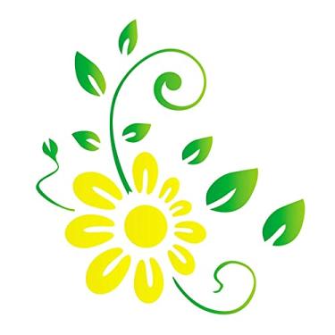 Imagem de Stencil de Acetato para Pintura OPA Simples 15 x 20 cm - 757 Girassol Estilizado