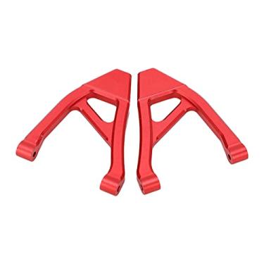 Imagem de Braço de Suspensão Superior Traseiro RC, 1 par de Liga de Alumínio Braço Oscilante Superior Traseiro RC Acessórios de Carro RC para Carros Traxxas E Revo VXL 1/16 RC (Vermelho)
