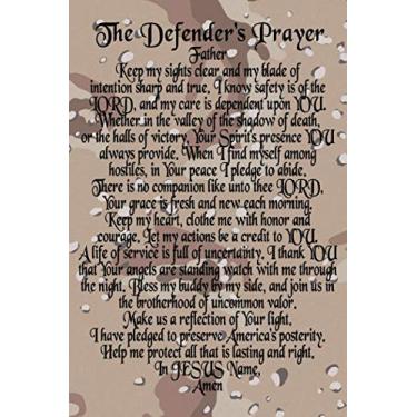 Imagem de The Defender's Prayer Desert Camouflage Journal: 6x9 Blank Lined 120 Page Notebook For Active Duty Military in the Army, Navy, Air Force, And Marine Corps