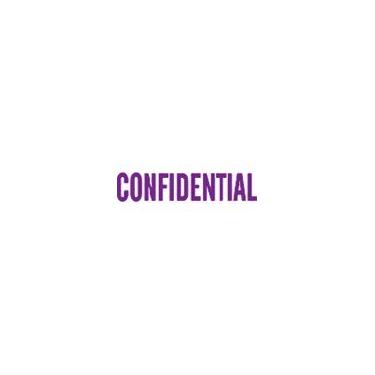 Imagem de Carimbo autotintado estreito confiante - roxo