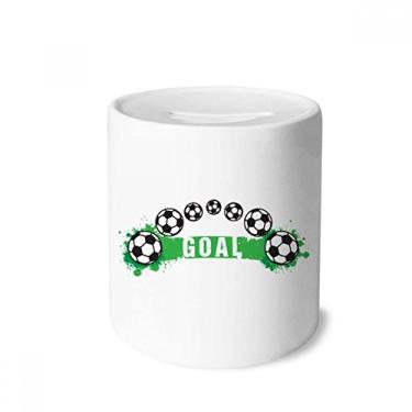 Imagem de DIYthinker Caixa de moedas de cerâmica ponte, futebol americano, esportes, porta-moedas, presente de cofrinho