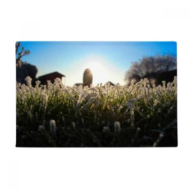 Imagem de DIYthinker Cenário de natureza ciência sol verde floresta, tapete antiderrapante para porta de banheiro