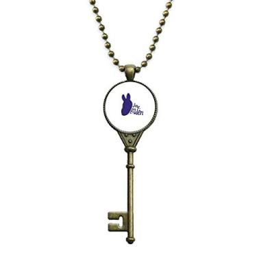 Imagem de OFFbb-USA Democratas dos Estados Unidos Politic Joe Colar de chave com pingente e corrente enfeitada