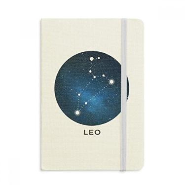 Imagem de Caderno de caderno oficial do signo do zodíaco da Constelação Leo com capa dura