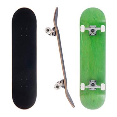 Imagem de Skate completo Awaken de 20 cm - Verde manchado