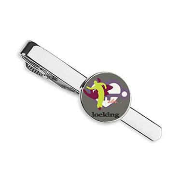 Imagem de Streetdance Culture Lock Love Lock Gravata clipe para presente homem de negócios