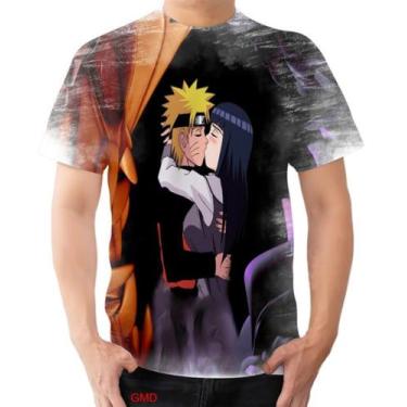 Imagem de Camiseta Camisa Hinata Naruto Beijo Casal Hyuga Uzumaki - Estilo Krake