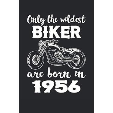 Imagem de Seuls les motards les plus fous sont nés en 1956: Journal de cahier ligné à écrire en 6 x 9, 120 pages |Motard sauvage né dans le journal Nothebook ... oncle, tante, grand-mère et grand-père