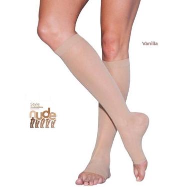 Imagem de Meia 3/4 EVER Sheer 782 Nude AD 20-30 MMHG Sigvaris Aberta