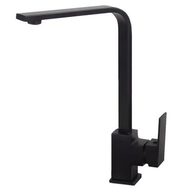 Imagem de Torneira Quadrada Slim Monocomando com Misturador de Temperatura Para Banheiro e Cozinha